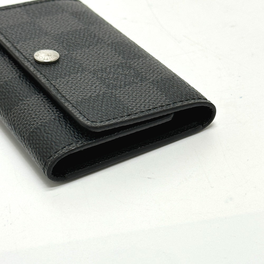 LOUIS VUITTON Key case Key holder  N62662 Damier Grafitto Canvas black Damier Grafitte Multicles6 mens Used Authentic