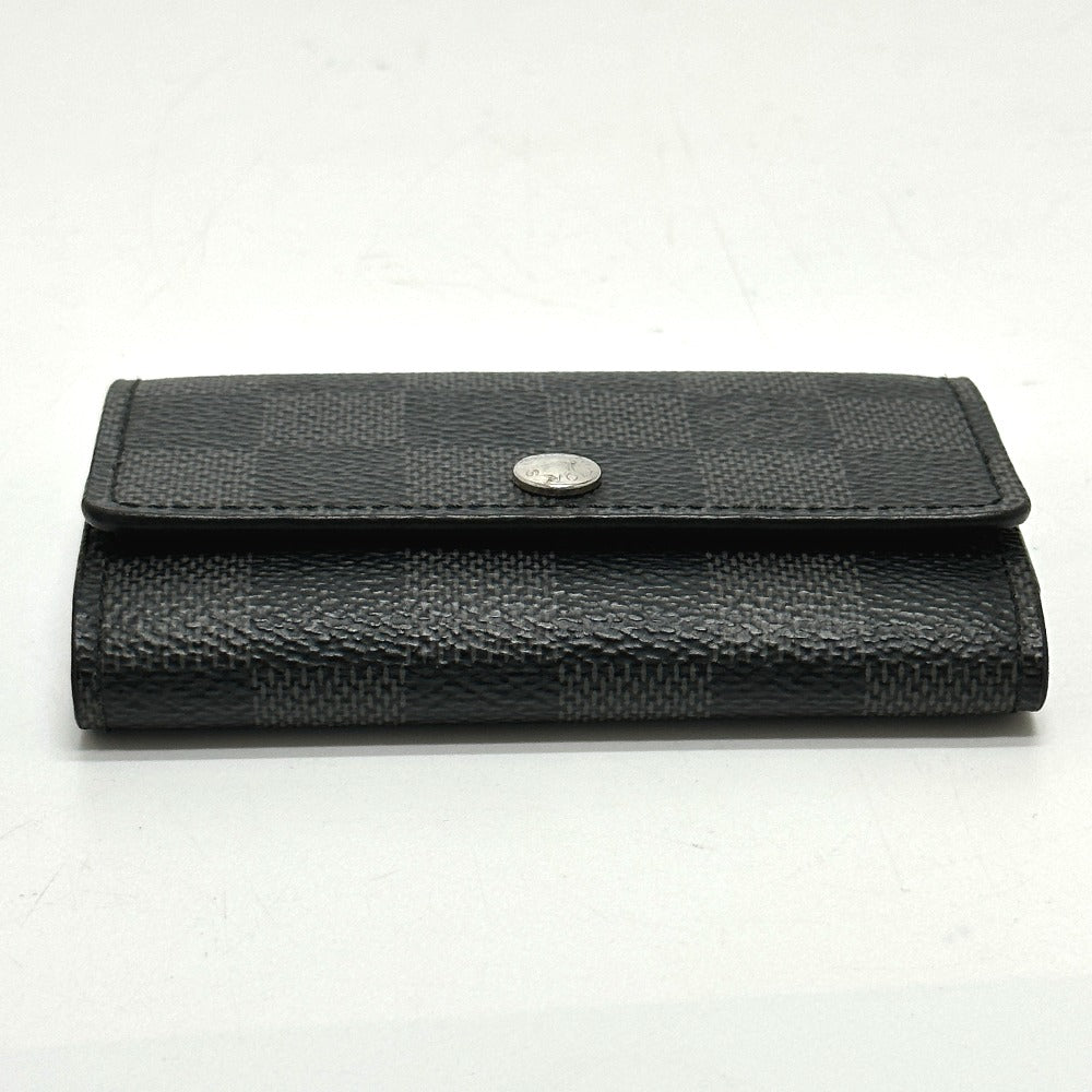 LOUIS VUITTON Key case Key holder  N62662 Damier Grafitto Canvas black Damier Grafitte Multicles6 mens Used Authentic