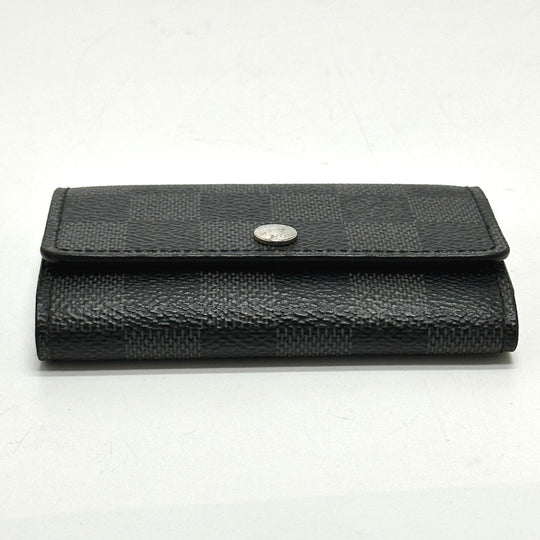 LOUIS VUITTON Key case Key holder  N62662 Damier Grafitto Canvas black Damier Grafitte Multicles6 mens Used Authentic