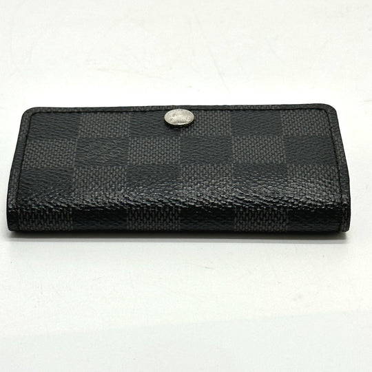 LOUIS VUITTON Key case Key holder  N62662 Damier Grafitto Canvas black Damier Grafitte Multicles6 mens Used Authentic