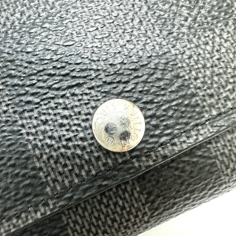 LOUIS VUITTON Key case Key holder  N62662 Damier Grafitto Canvas black Damier Grafitte Multicles6 mens Used Authentic