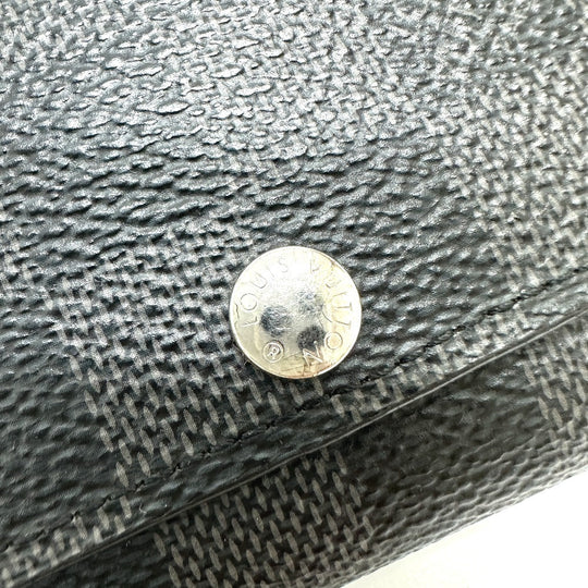 LOUIS VUITTON Key case Key holder  N62662 Damier Grafitto Canvas black Damier Grafitte Multicles6 mens Used Authentic