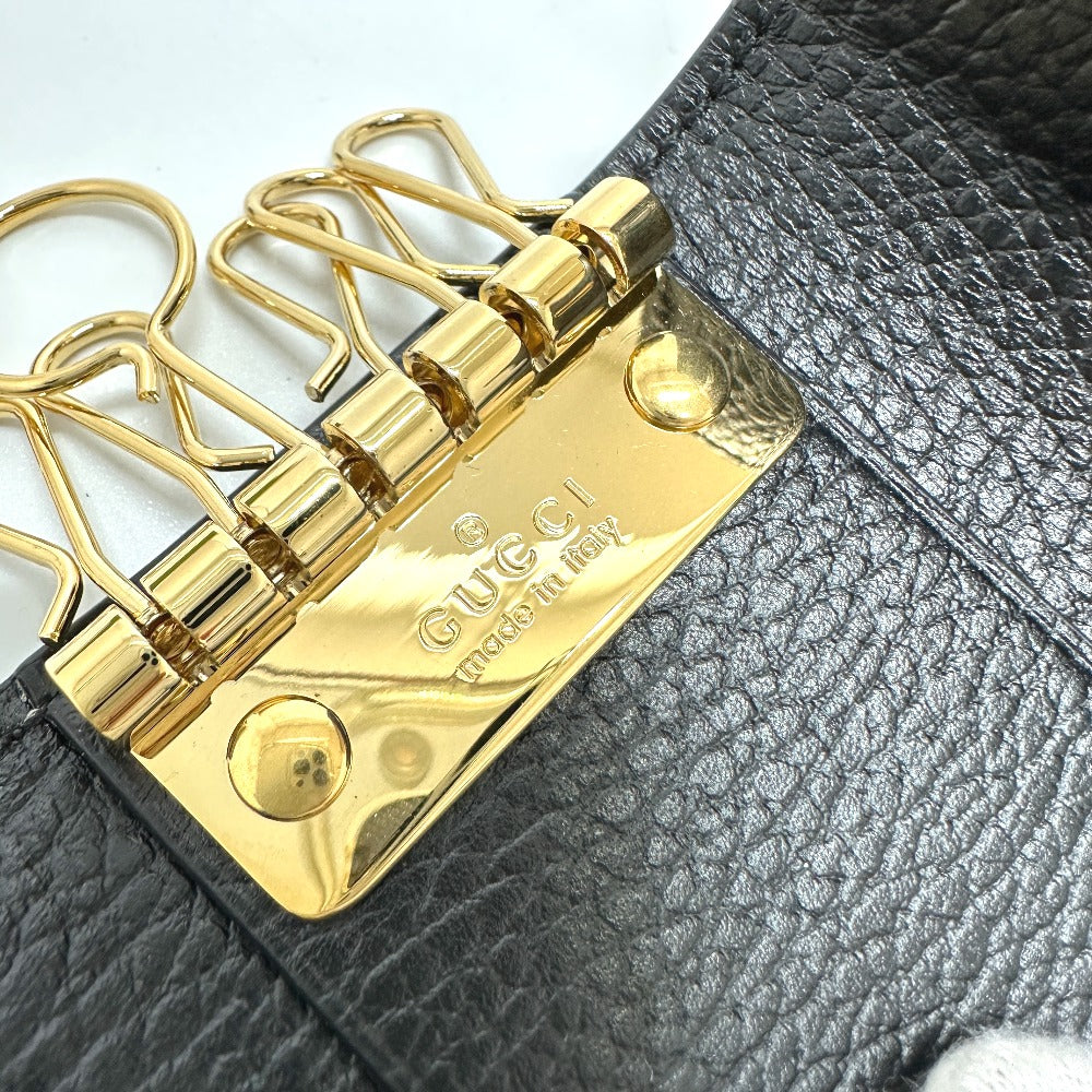 GUCCI Key case Key holder  456118 GG Supreme Canvas beige GG Marmont six hooks Women Used Authentic