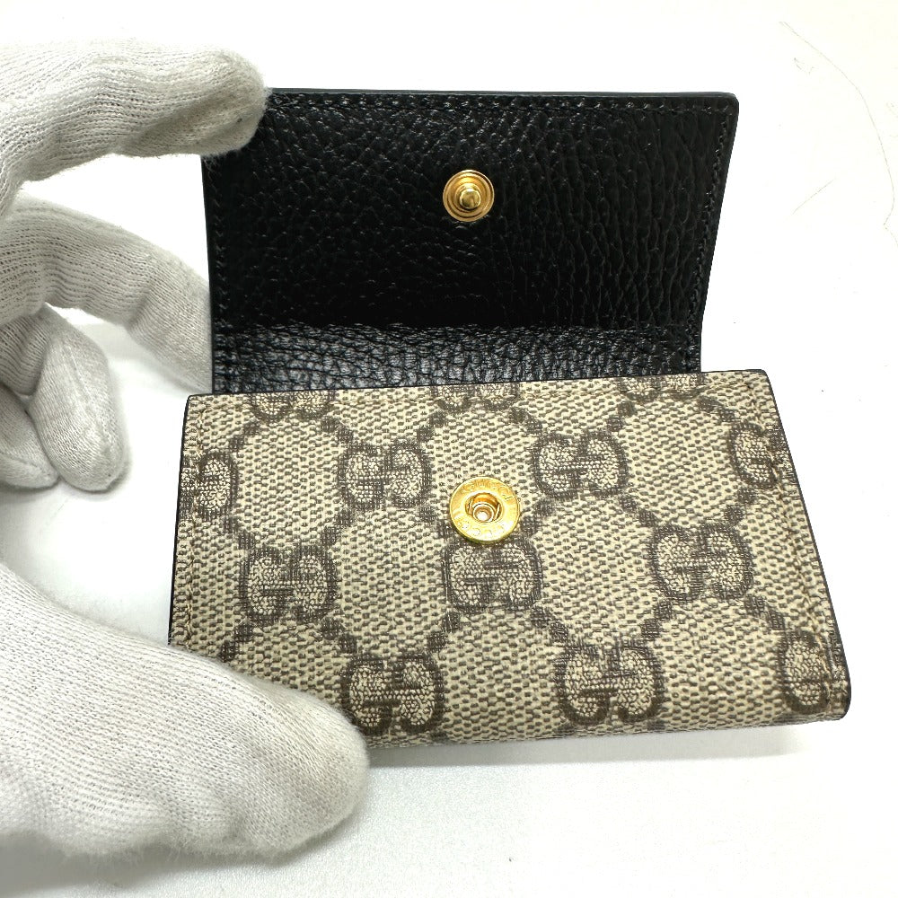 GUCCI Key case Key holder  456118 GG Supreme Canvas beige GG Marmont six hooks Women Used Authentic