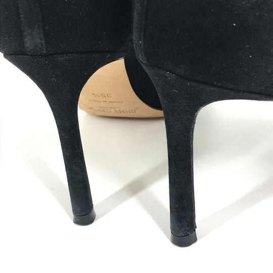 JIMMY CHOO pumps suede, suede black Star studs Women 35.5 Used Authentic