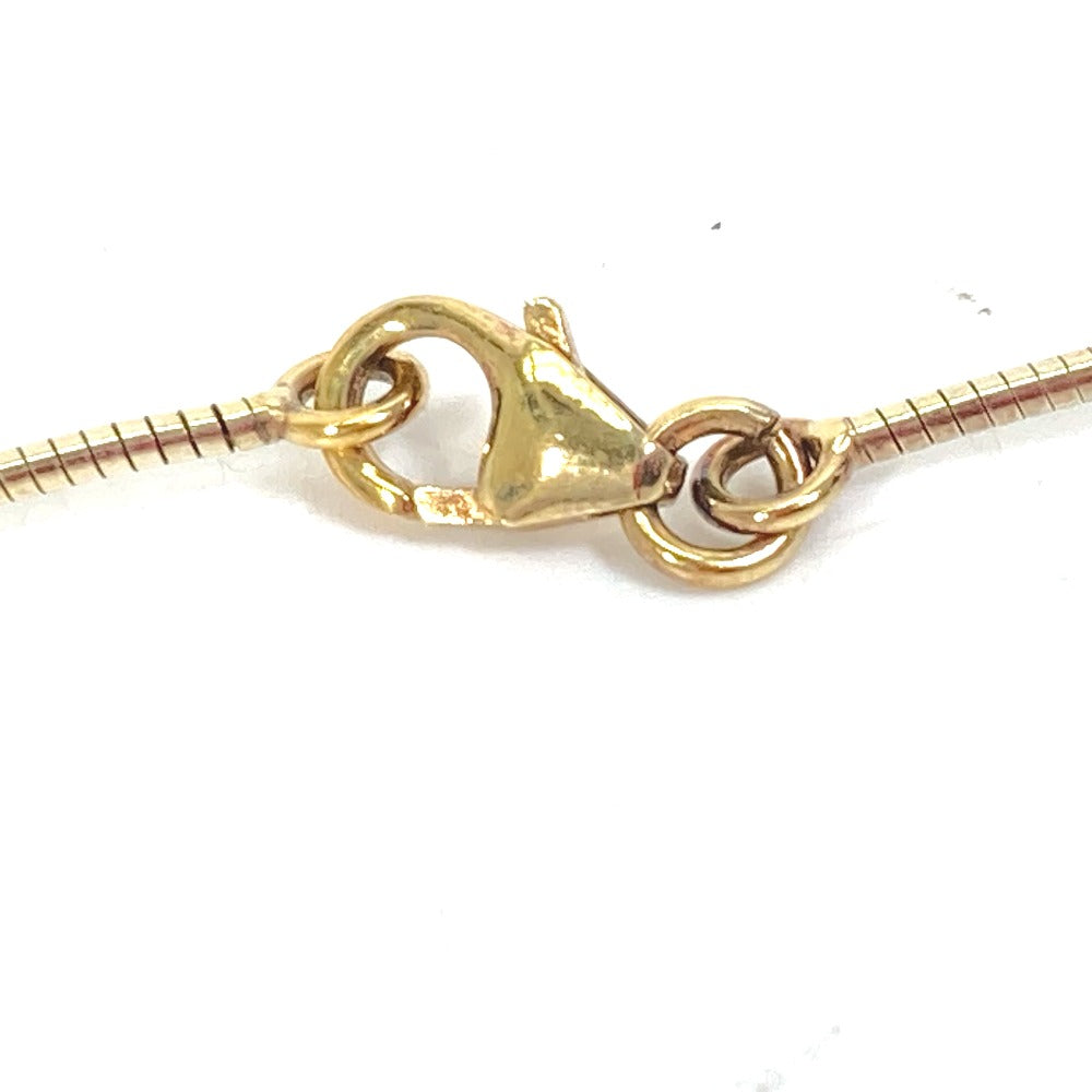 HERMES Necklace SV925 gold Chene Dunkle Isatis to Saint Colori Women Used Authentic