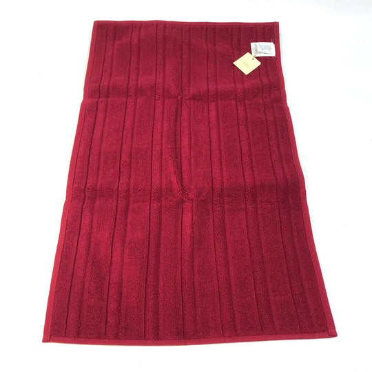HERMES towel 101300M-09 cotton Red H logo labyrinth Women Used Authentic