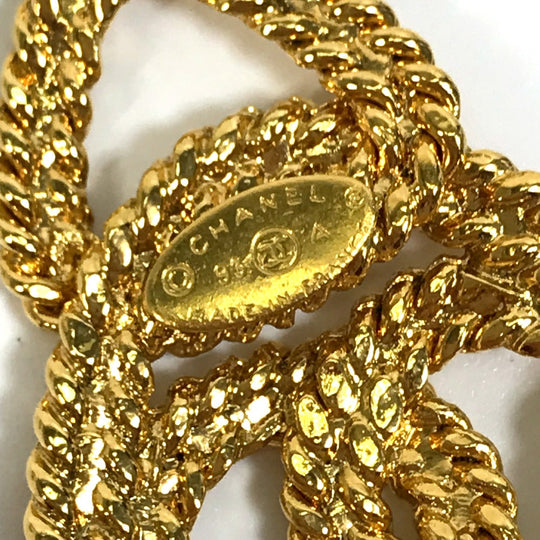 CHANEL Necklace Gold Plated gold COCO Mark Chain