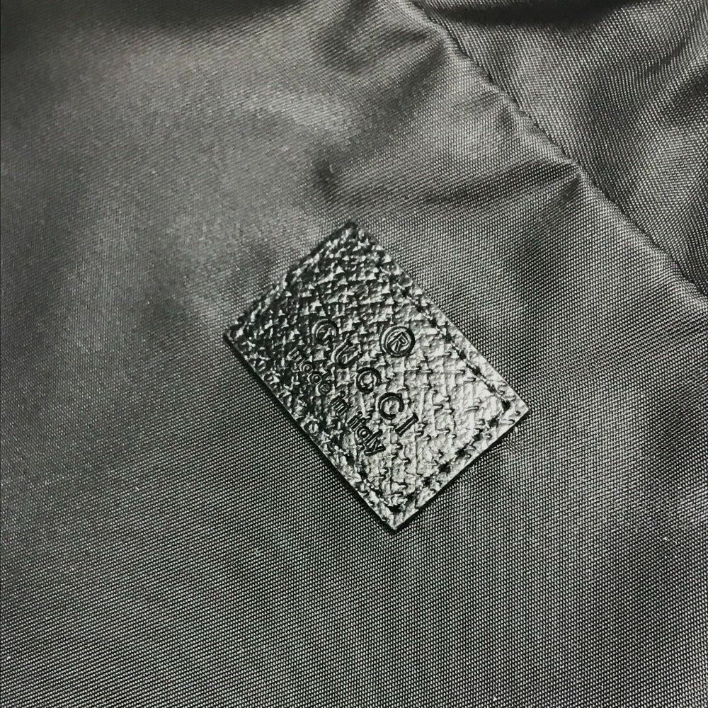 GUCCI Handbag 674247 Nylon black GG laundry bag unisex(Unisex) Used Authentic