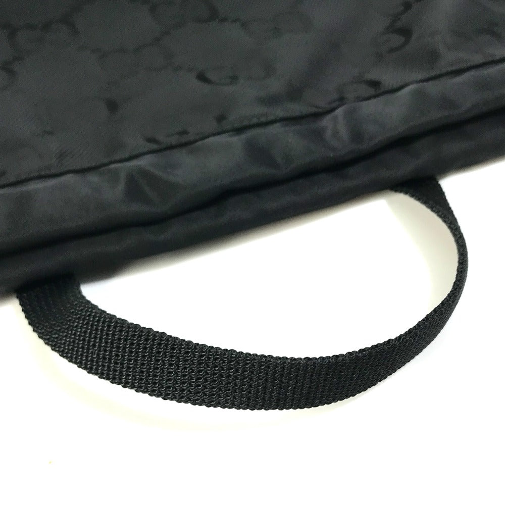 GUCCI Handbag 674247 Nylon black GG laundry bag unisex(Unisex) Used Authentic