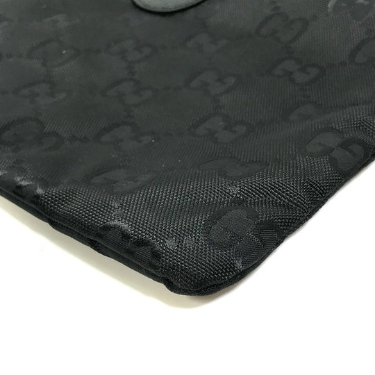 GUCCI Handbag 674247 Nylon black GG laundry bag unisex(Unisex) Used Authentic