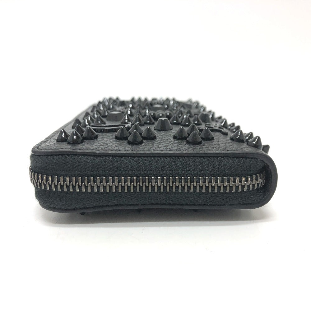 Christian Louboutin Long Wallet Purse 3175224 leather black Studs Panettone mens Used Authentic