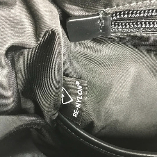 PRADA Backpack Nylon Red Triangle logo plate Signeau print mens Used Authentic