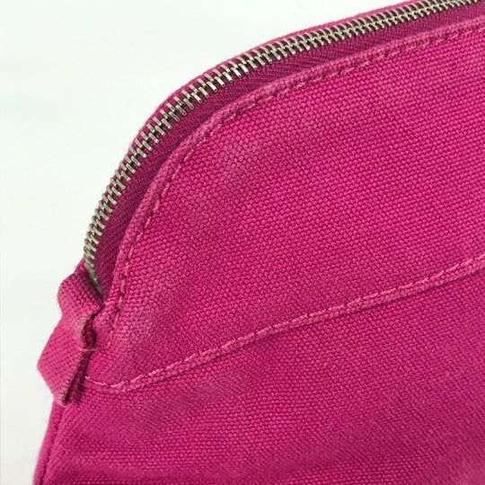 HERMES Pouch canvas pink Boride pouch mini mini