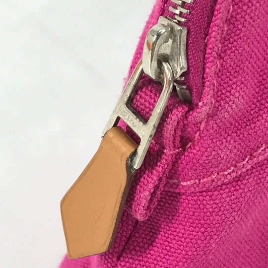 HERMES Pouch canvas pink Boride pouch mini mini