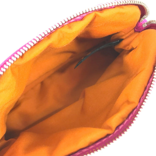 HERMES Pouch canvas pink Boride pouch mini mini