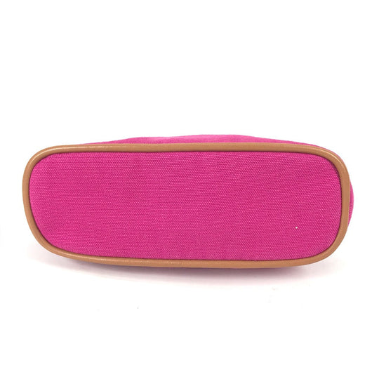 HERMES Pouch canvas pink Boride pouch mini mini