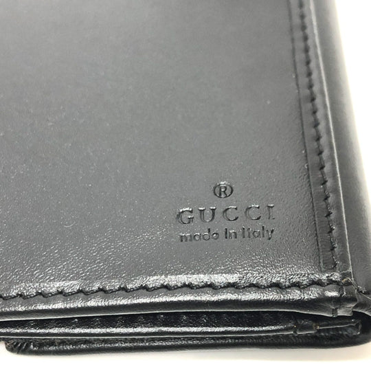GUCCI Folded wallet 035.2184 GG canvas black GG Jackie Women Used Authentic