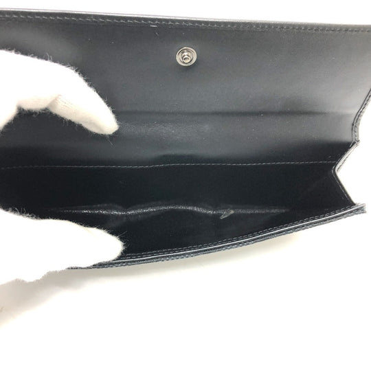 GUCCI Folded wallet 035.2184 GG canvas black GG Jackie Women Used Authentic