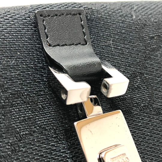 GUCCI Folded wallet 035.2184 GG canvas black GG Jackie Women Used Authentic