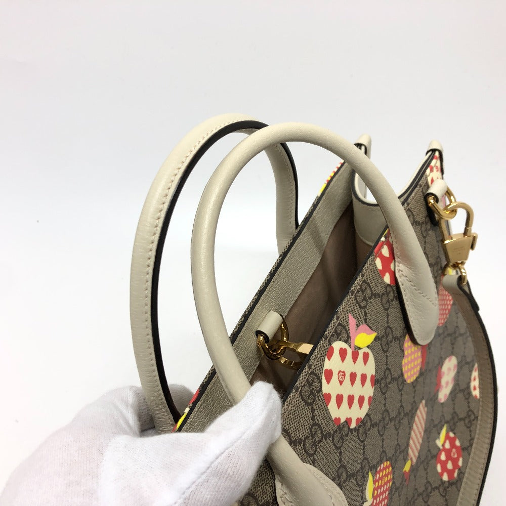 GUCCI Handbag 659983 GG Supreme Canvas beige GG Repom Women Used Authentic