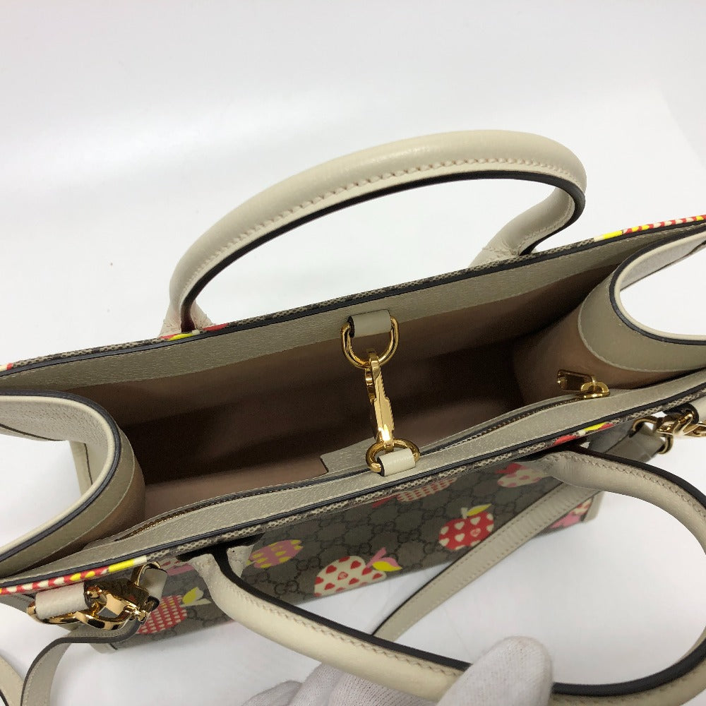 GUCCI Handbag 659983 GG Supreme Canvas beige GG Repom Women Used Authentic