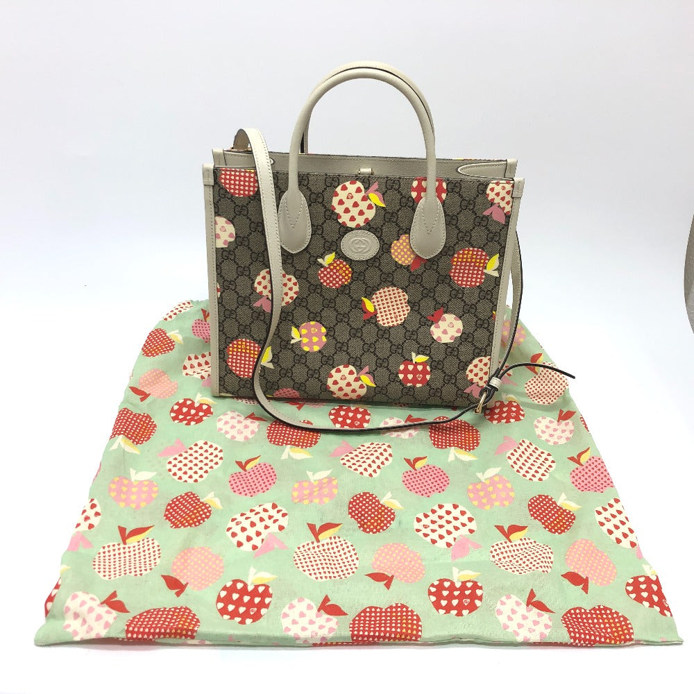 GUCCI Handbag 659983 GG Supreme Canvas beige GG Repom Women Used Authentic