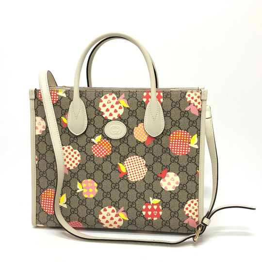 GUCCI Handbag 659983 GG Supreme Canvas beige GG Repom Women Used Authentic