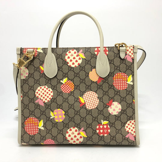 GUCCI Handbag 659983 GG Supreme Canvas beige GG Repom Women Used Authentic