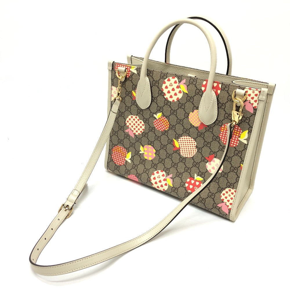 GUCCI Handbag 659983 GG Supreme Canvas beige GG Repom Women Used Authentic