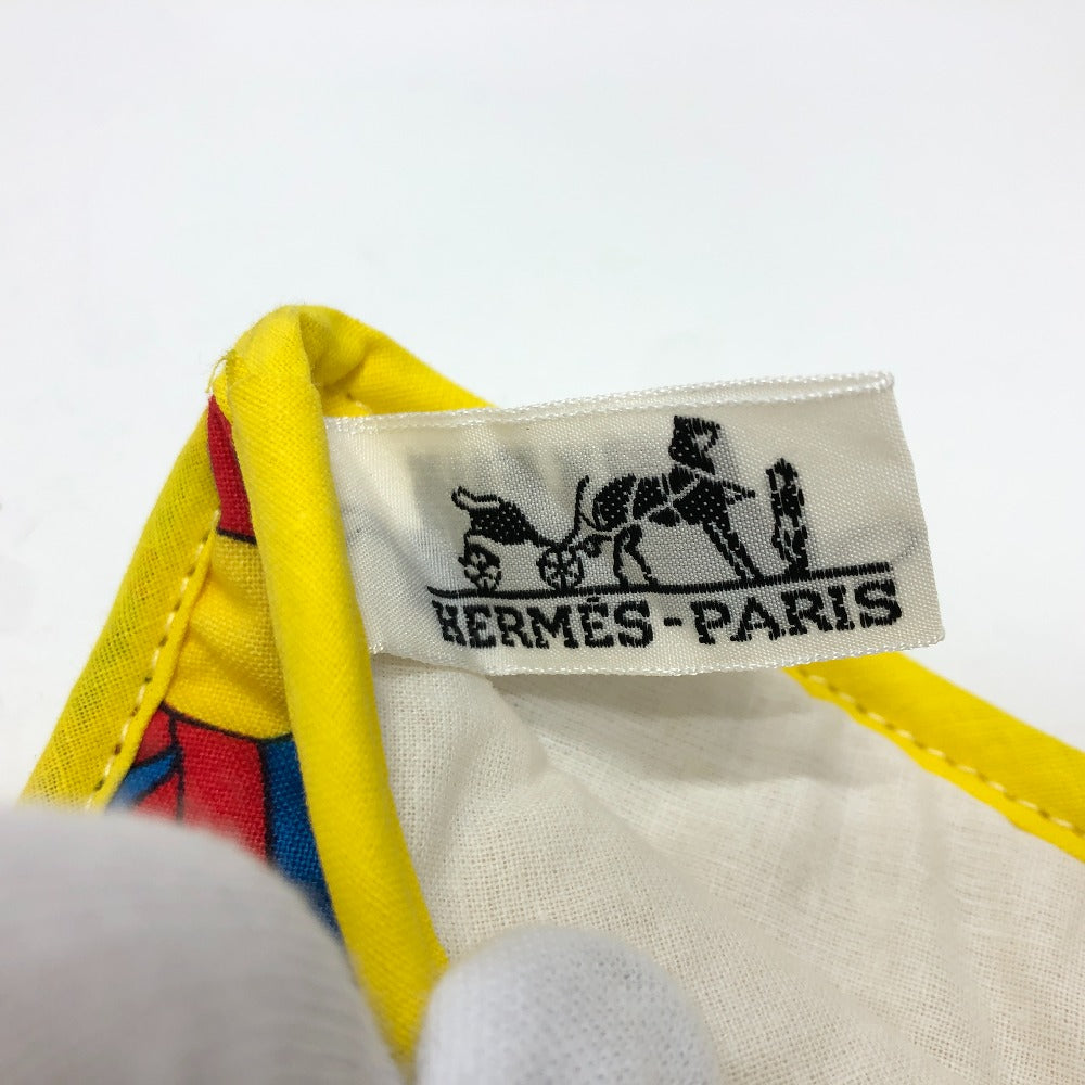 HERMES Other miscellaneous goods cotton multicolor Potholder ribbon kitchen gloves Women(Unisex) Used Authentic