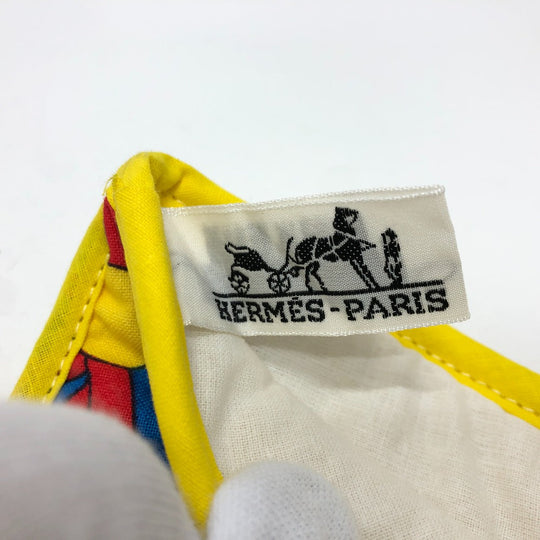HERMES Other miscellaneous goods cotton multicolor Potholder ribbon kitchen gloves Women(Unisex) Used Authentic
