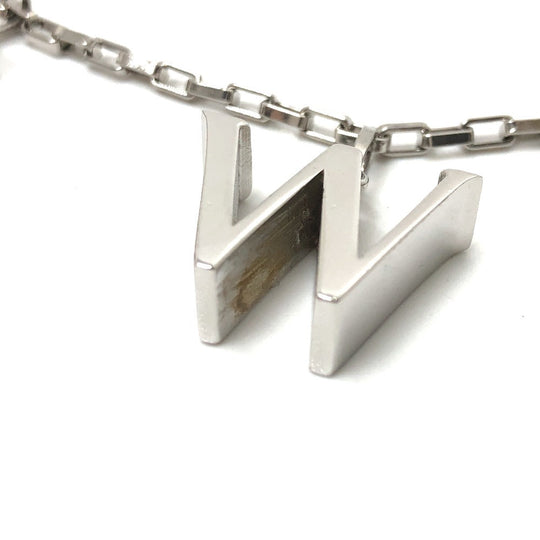 LOEWE Necklace SV925 Silver Icon logo Women Used Authentic