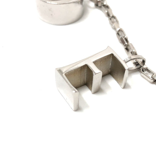 LOEWE Necklace SV925 Silver Icon logo Women Used Authentic