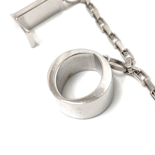 LOEWE Necklace SV925 Silver Icon logo Women Used Authentic