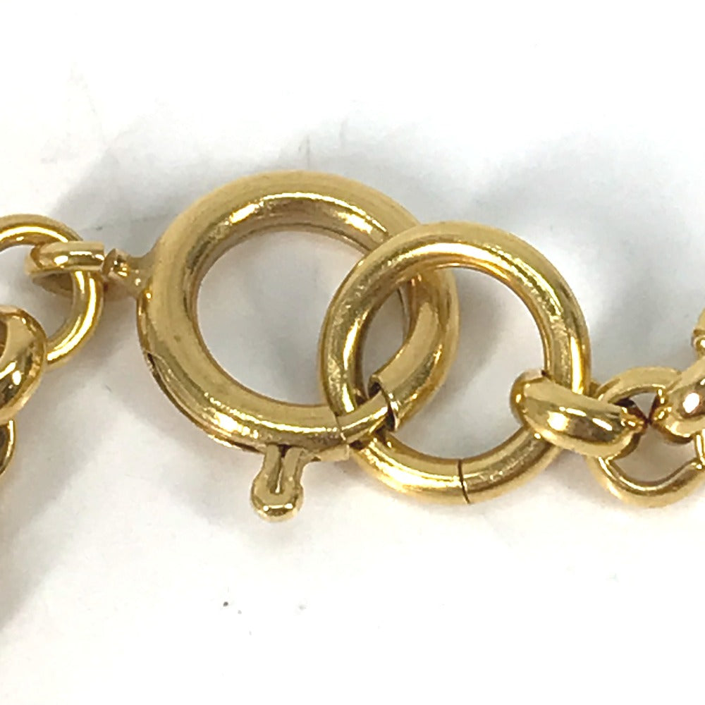 CHANEL Necklace Gold Plated gold vintage Heart CC COCO Mark Women Used Authentic
