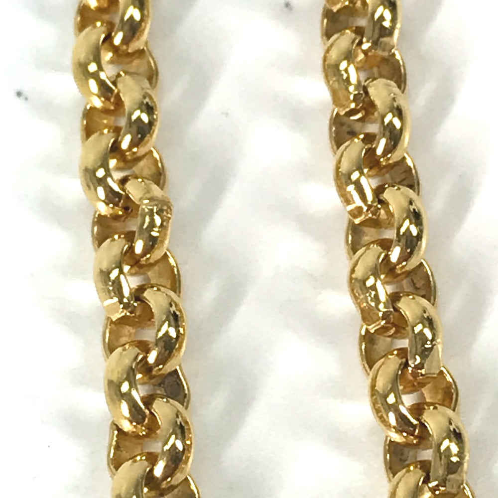 CHANEL Necklace Gold Plated gold vintage Heart CC COCO Mark Women Used Authentic