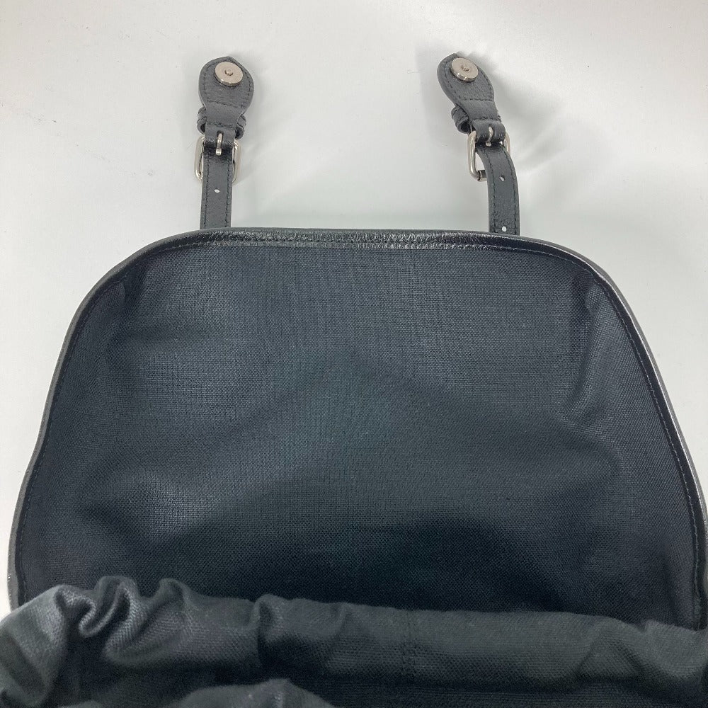 GUCCI Backpack 696013 GG Supreme Canvas black Interlocking G Medium backpack mens Used Authentic