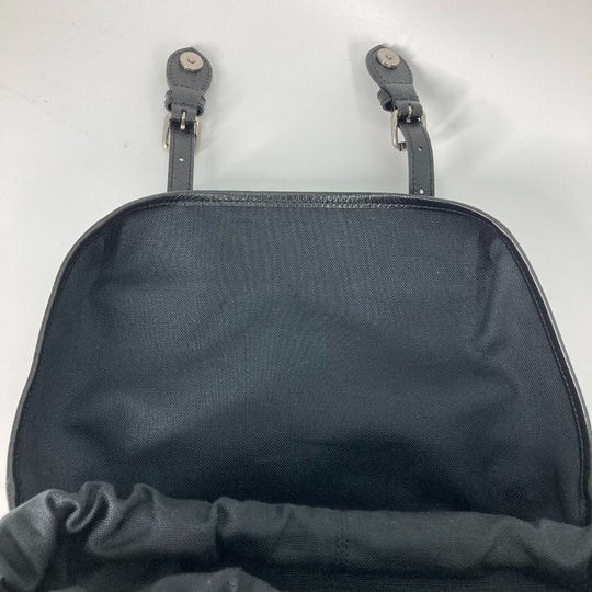 GUCCI Backpack 696013 GG Supreme Canvas black Interlocking G Medium backpack mens Used Authentic