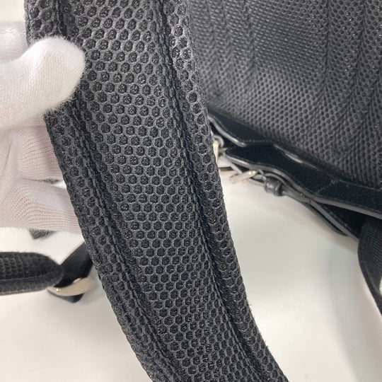 GUCCI Backpack 696013 GG Supreme Canvas black Interlocking G Medium backpack mens Used Authentic