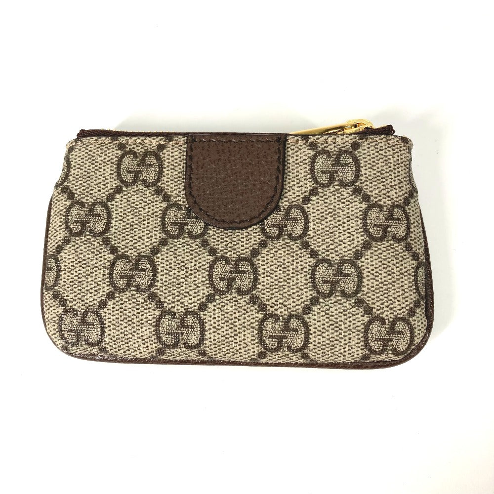 GUCCI Key case Key holder  671722 GG Supreme Canvas beige GG Supreme Ofidia Women Used Authentic