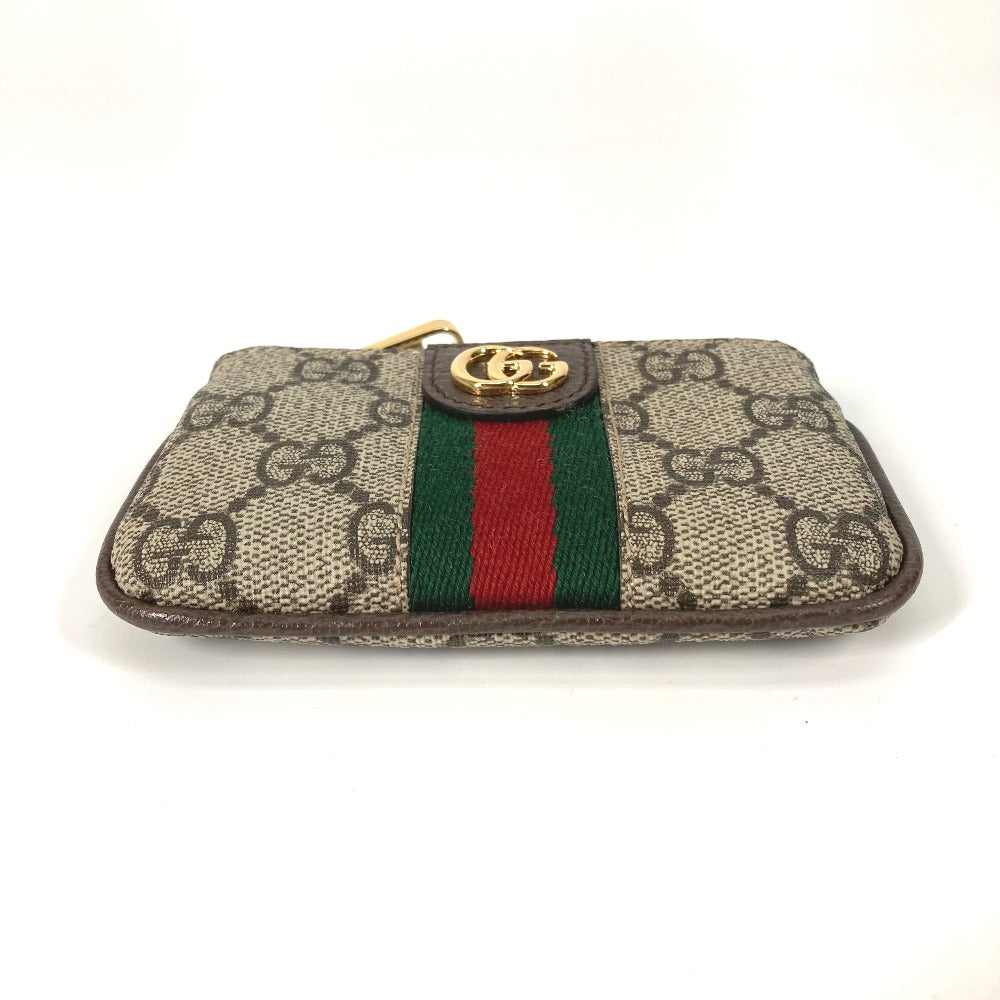 GUCCI Key case Key holder  671722 GG Supreme Canvas beige GG Supreme Ofidia Women Used Authentic