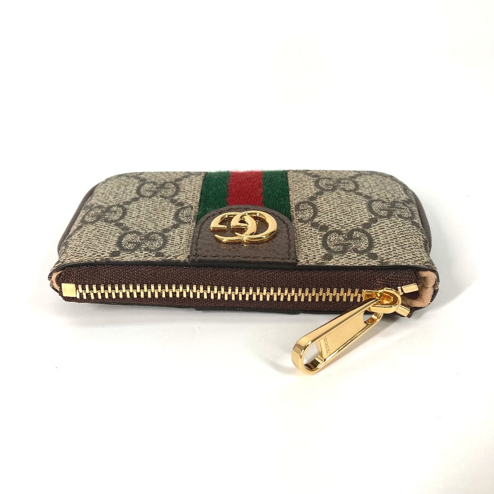 GUCCI Key case Key holder  671722 GG Supreme Canvas beige GG Supreme Ofidia Women Used Authentic