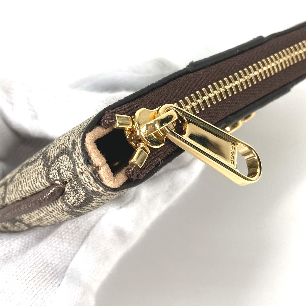 GUCCI Key case Key holder  671722 GG Supreme Canvas beige GG Supreme Ofidia Women Used Authentic