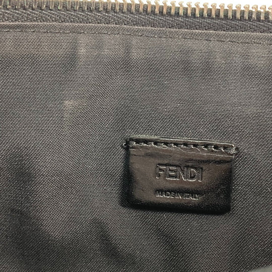 FENDI Clutch bag 7N0078 leather black monster Women Used Authentic