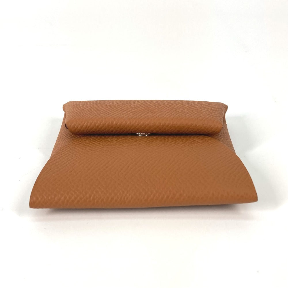 HERMES Coin case Epsom gold Bastia mens Used Authentic