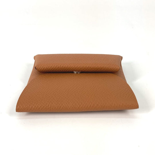 HERMES Coin case Epsom gold Bastia mens Used Authentic