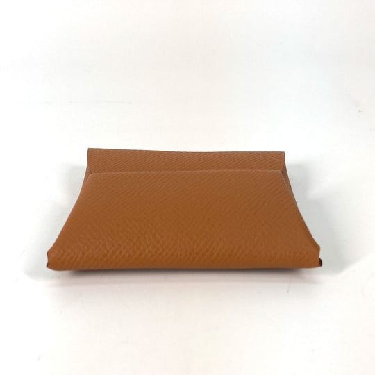 HERMES Coin case Epsom gold Bastia mens Used Authentic