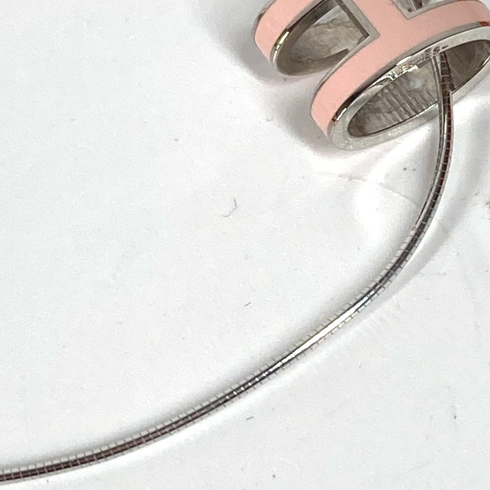 HERMES Necklace metal Light pink Pop Ash H Women Used Authentic