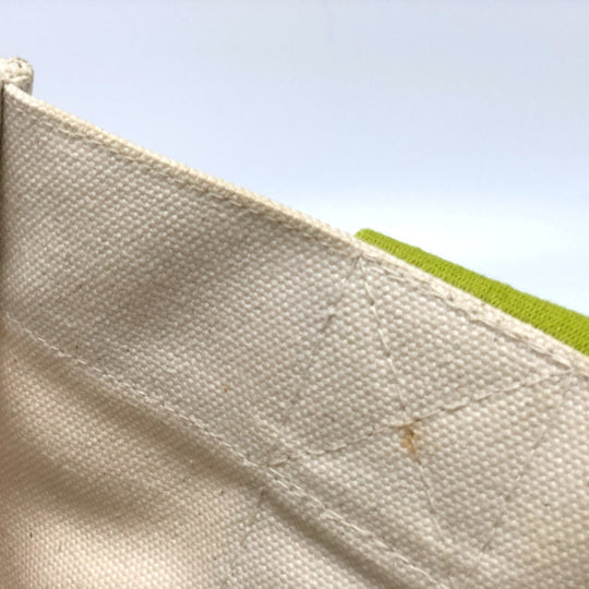 HERMES Tote Bag canvas green Bora Bora PM Women Used Authentic